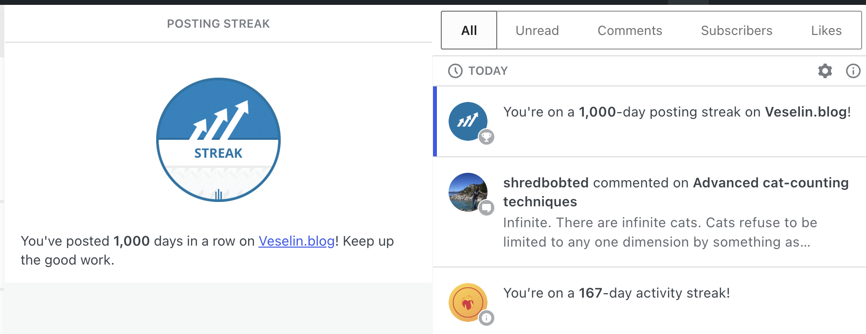 Unexpected achievement – Veselin.blog
